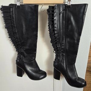 Torrid Back Lacing Knee High Boots